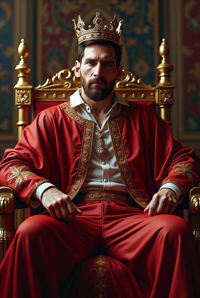 Messi as a king