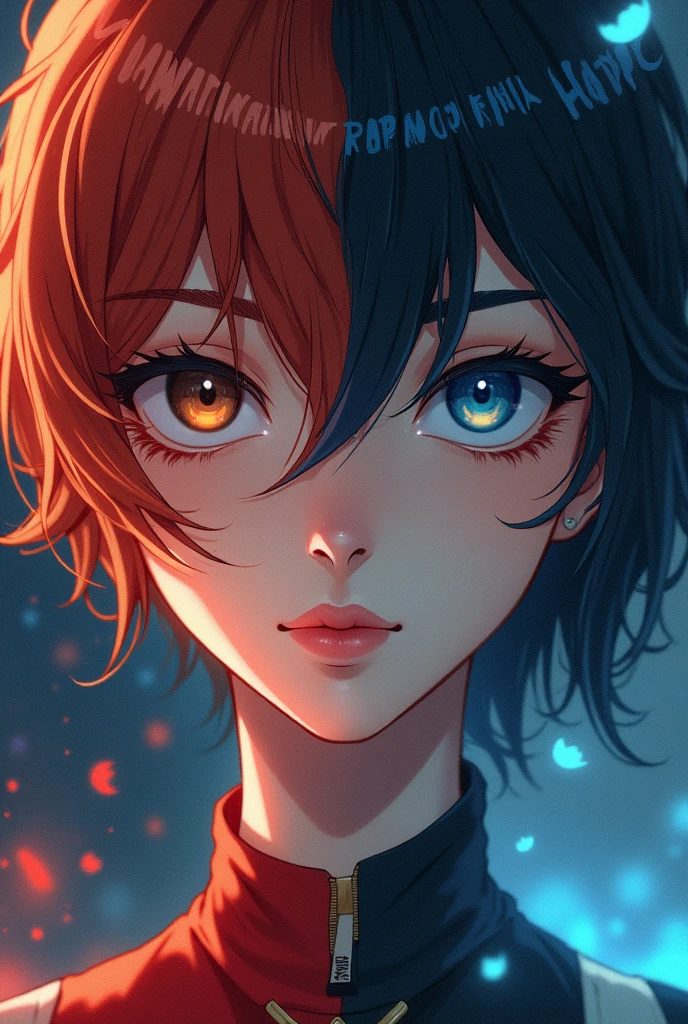 Make a cover for a hiatus called Between the End and Hope with a woman with short red hair and brown eyes and a woman with blue eyes and black hair