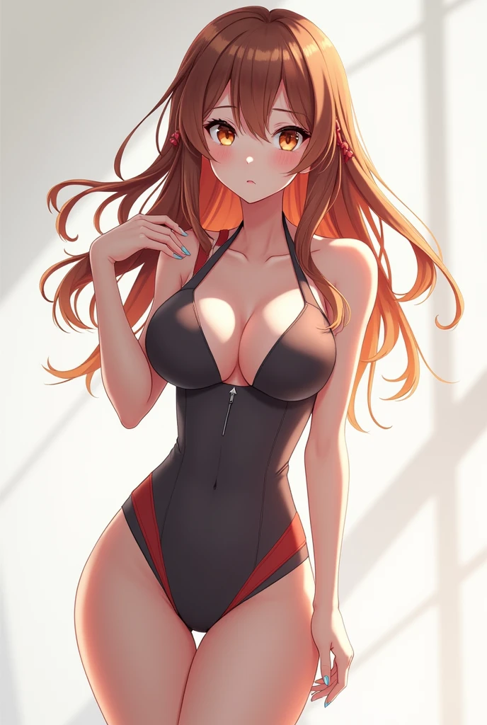 Anime girl wearing tight clothes