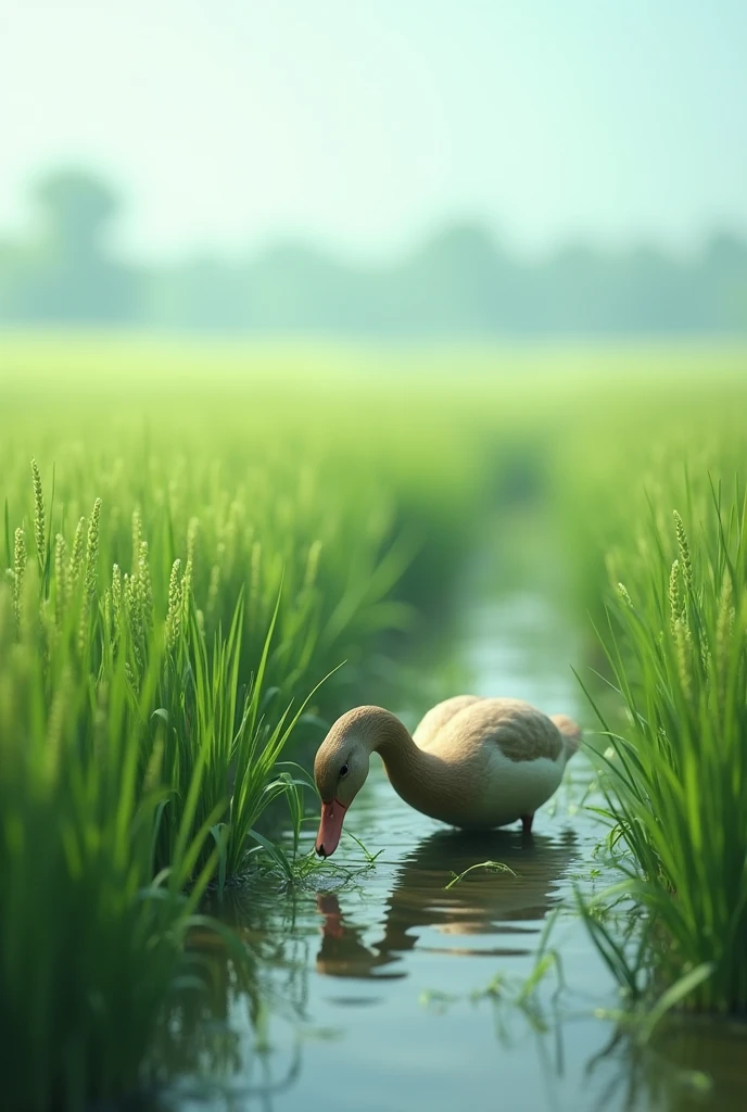 Wark on field in rice