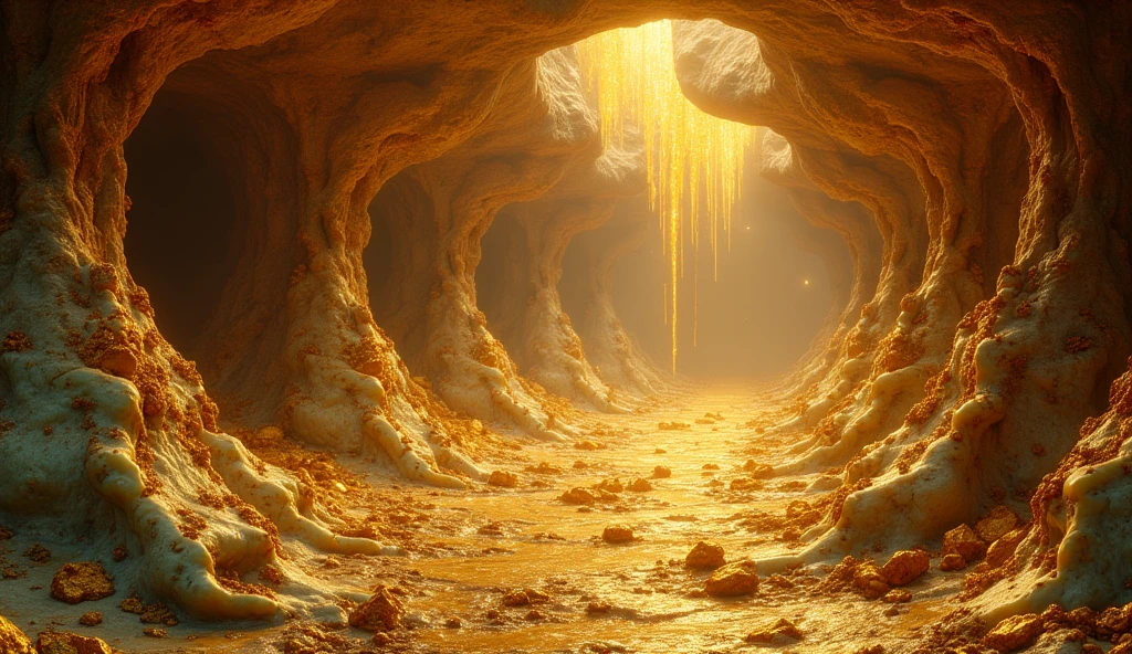There is a lot of gold and jade under the ground(best quality,4K,8k,High level,masterpiece:1.2),Ultra Detailed,(lifelike,Photo real,Photo real:1.37)