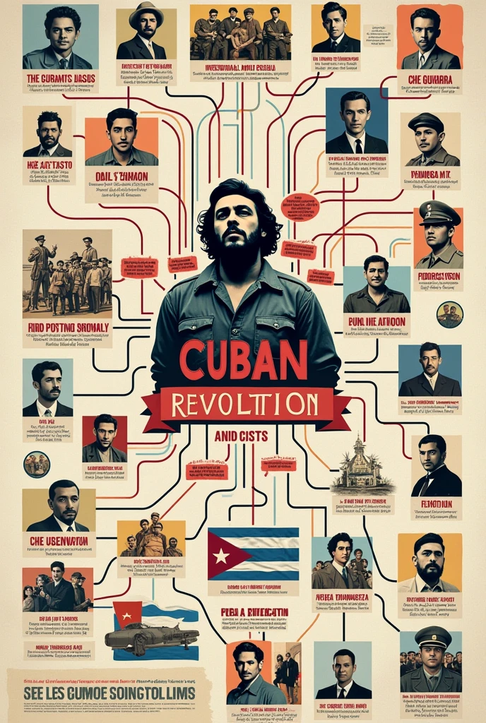 Mind map about the Cuban revolution