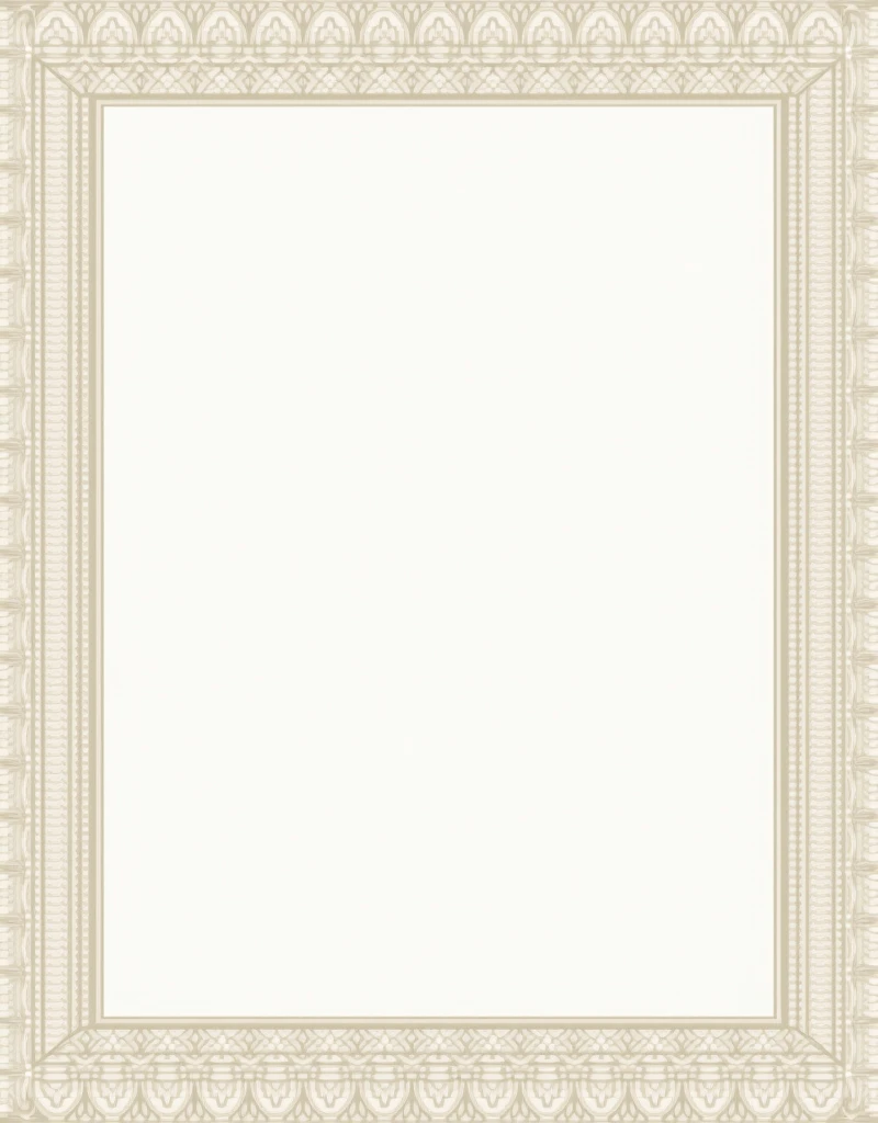 Vector Illustration of Empty Guilloche Certificate Background