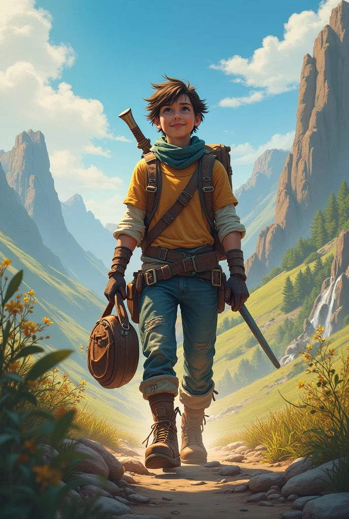 the young adventurer continued his journeys, always ready to face new challenges, knowing that true magic lies in the hearts of those who have the courage to do what is right.