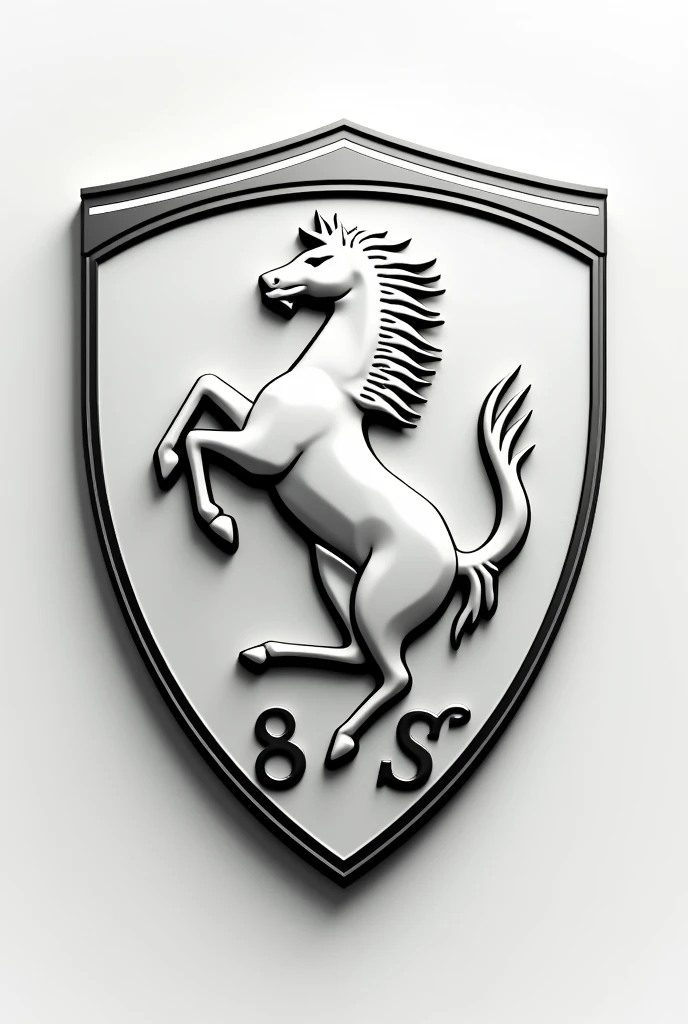 shield similar to that of Ferrari with the name of SCUDERIA BIANCH