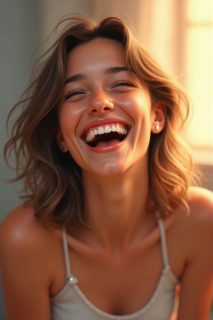 laughing person