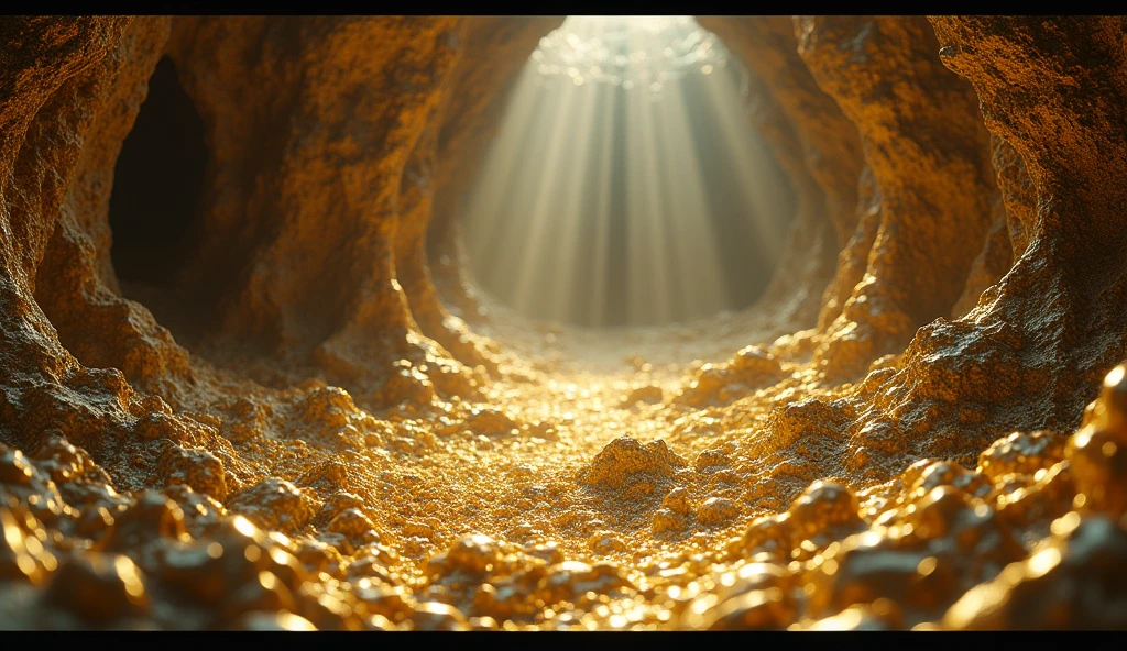There is a lot of gold and jade underground（best quality，4K，8k，High level，masterpiece：1.2），Ultra Detailed，（lifelike，Photo real，Photo real：1.37）