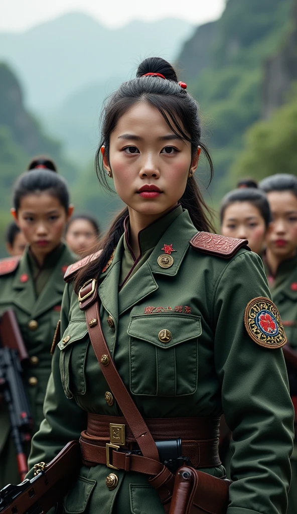Chinese female soldiers