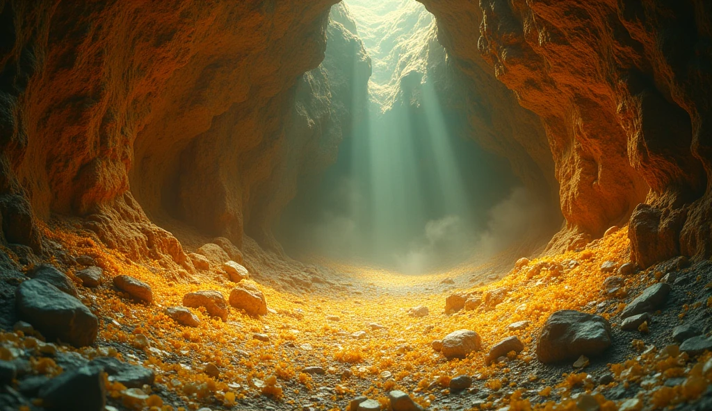 There is a lot of gold and jade underground（best quality，4K，8k，High level，masterpiece：1.2），Ultra Detailed，（lifelike，Photo real，Photo real：1.37）