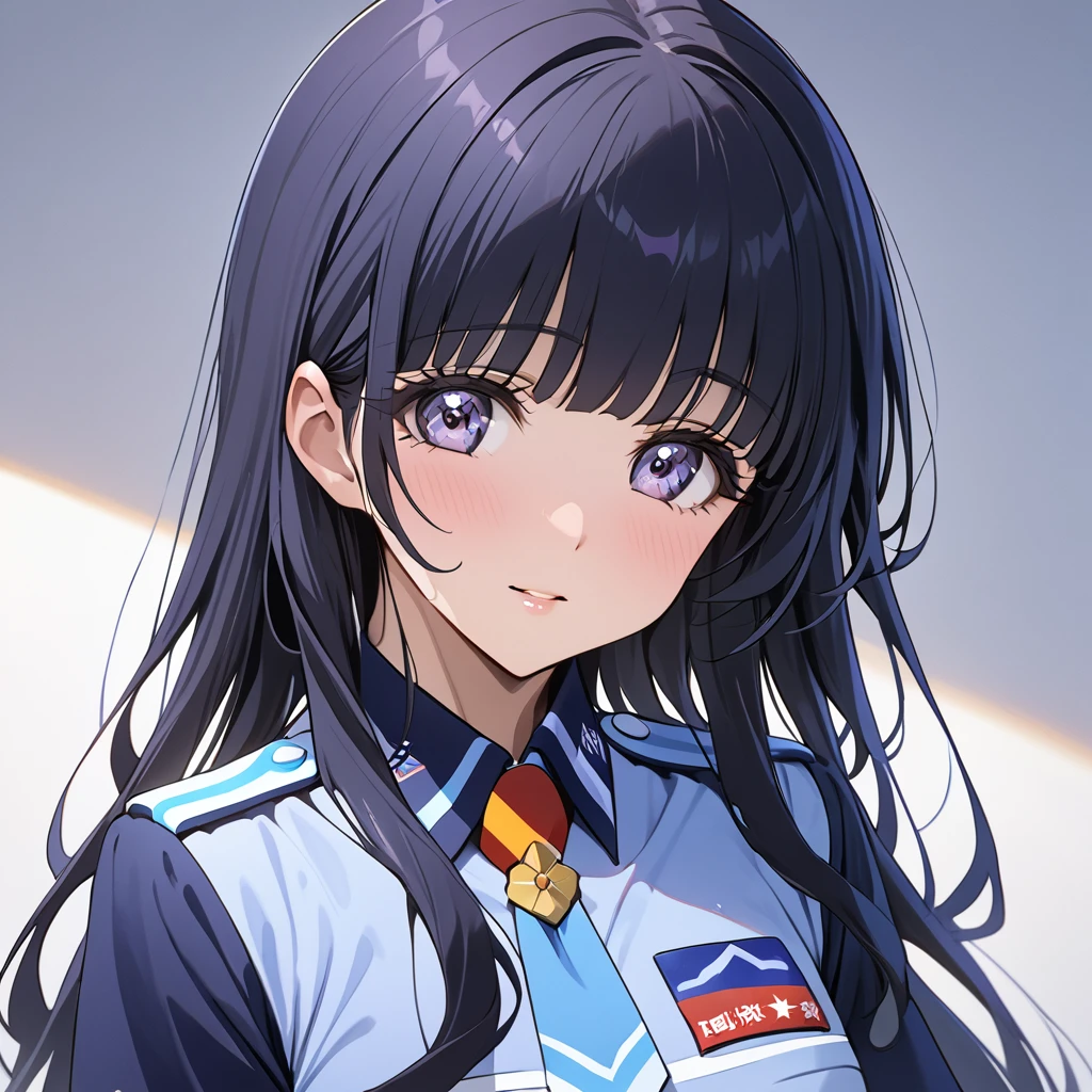 ((Highest quality)), ((masterpiece)), (detailed), (Perfect Face)、The woman is Reika Aoki with semi-long hair、The woman is a member of the North Korean Joy Squad and is wearing a Joy Squad uniform.