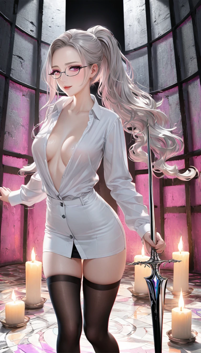NSFW:1.4、Masterpiece、最high quality、high quality、High definition、High resolution、High detail、Lens flare、Ray Tracing、high qualityなテクスチャー、high qualityな影、Beautiful details、Detailed explanation、Detailed texture、Realistic facial expression、Realistic and colorful、Delicate、Cinematic Light、Side light、Sharp Focus、(1 Female:1.3)、(Intricate details、Makeup、Pure Eros Face_v1:0.5)、(Details Beautiful delicate face、Detailed beautiful delicate eyes、Perfect Facial Proportions、Detailed skin、Charm)、Fancy Twin Tails、Beautiful bangs、(Two-tone gradient hair color)、slender、(Large upward-facing breasts)、(Detailed crotch、V-Cut、High Leg、Thong)、Thighs、Dress shirt、Headphones、Removing the Sleeve、boots、Provocative attitude、Release your knees、Leg spread、Raise your arms、Low-angle composition、(Take a deep breath、Work on this image step by step)
