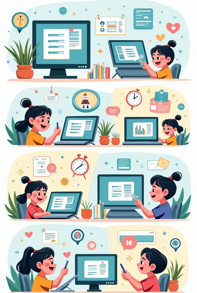 Step by step to download survey project information in cartoons