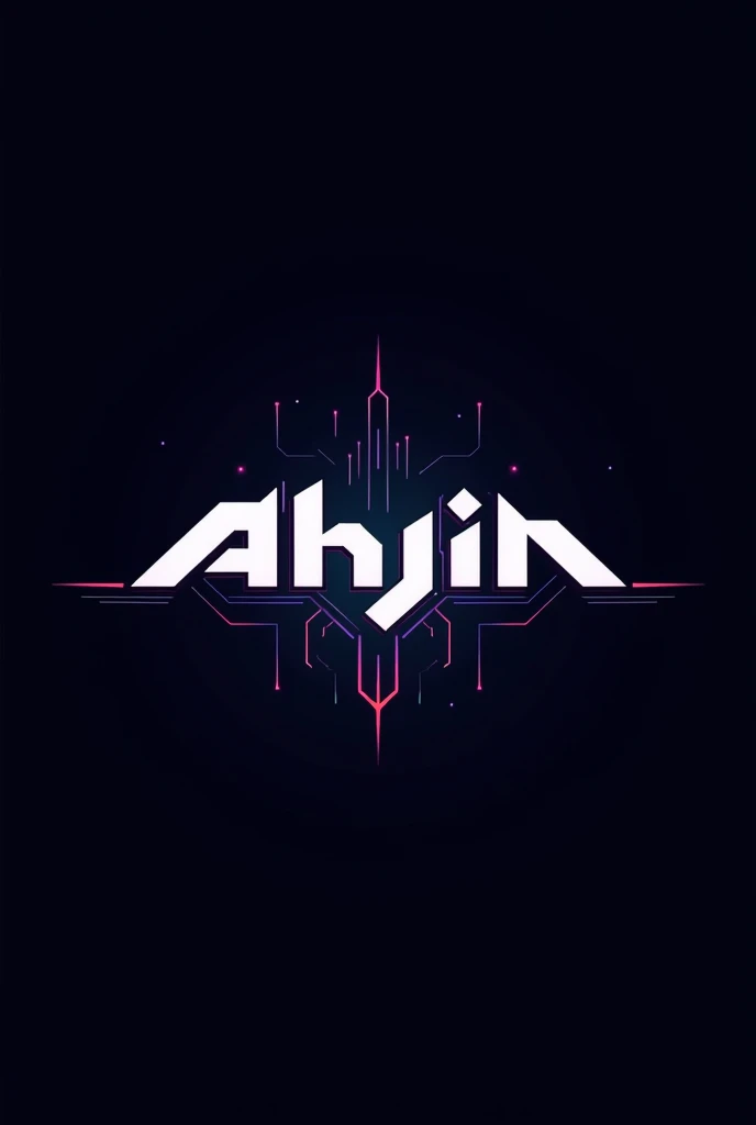 create a logo. theme is gaming. the name is AHJIN. cool design txt fancy. insert AHJIN text.
add cool design like programming