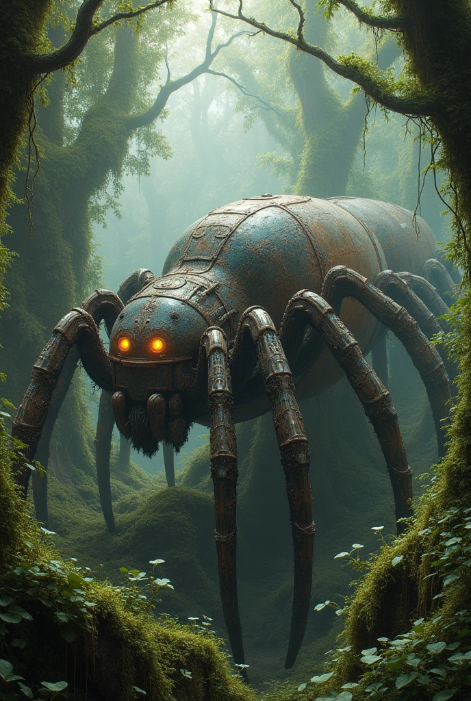 A realistic spider house train