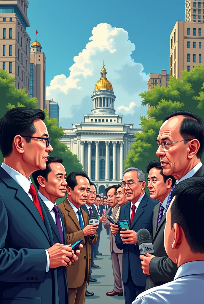 
a political cartoon depicting your opinion about how Philippine media performs its roles and functions in the Philippines which is a democratic country.