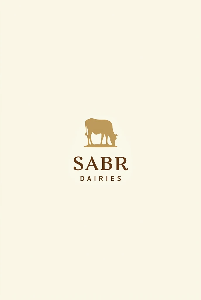 Design a modern and sophisticated logo for 'Sabr Dairies,' a premium dairy brand.