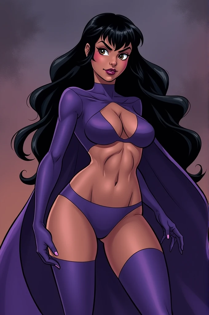 Raven from Titans naked with huge boobs