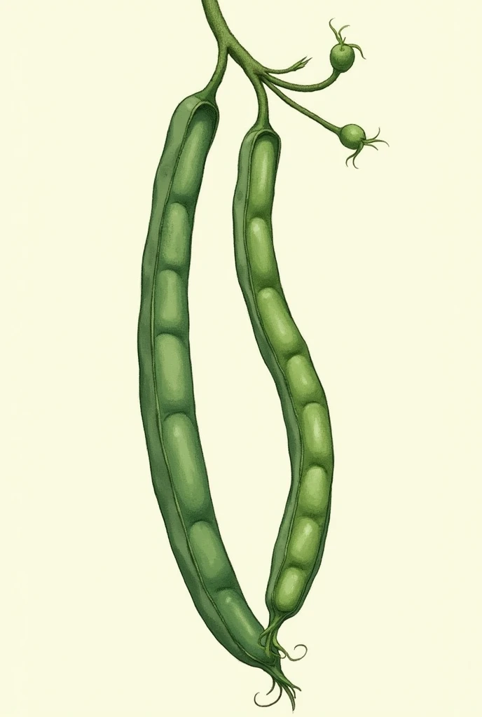 hand-drawn yard long bean picture