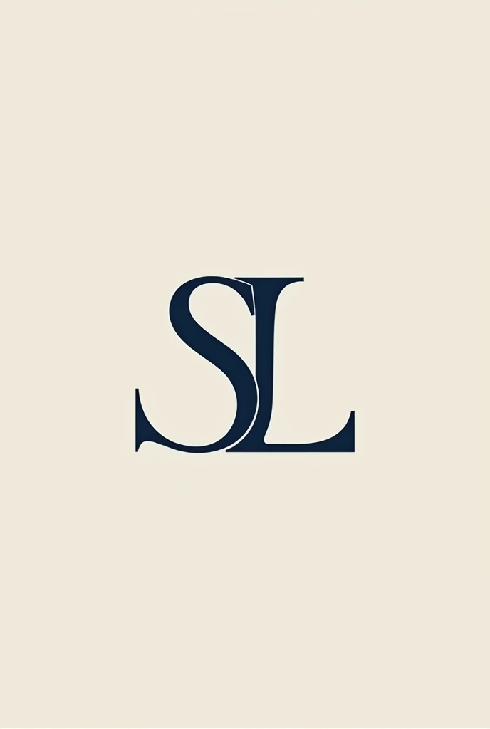 create a logo for me with the initials SL, it&#39;s for a high-end handbag brand, elegant and sustainable. You can use the colors black and blue