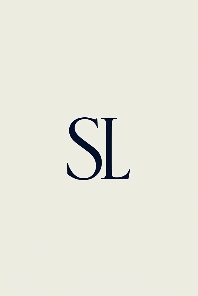 create a logo for me with the initials SL, it&#39;s for a high-end handbag brand, elegant and sustainable. You can use the colors black and blue