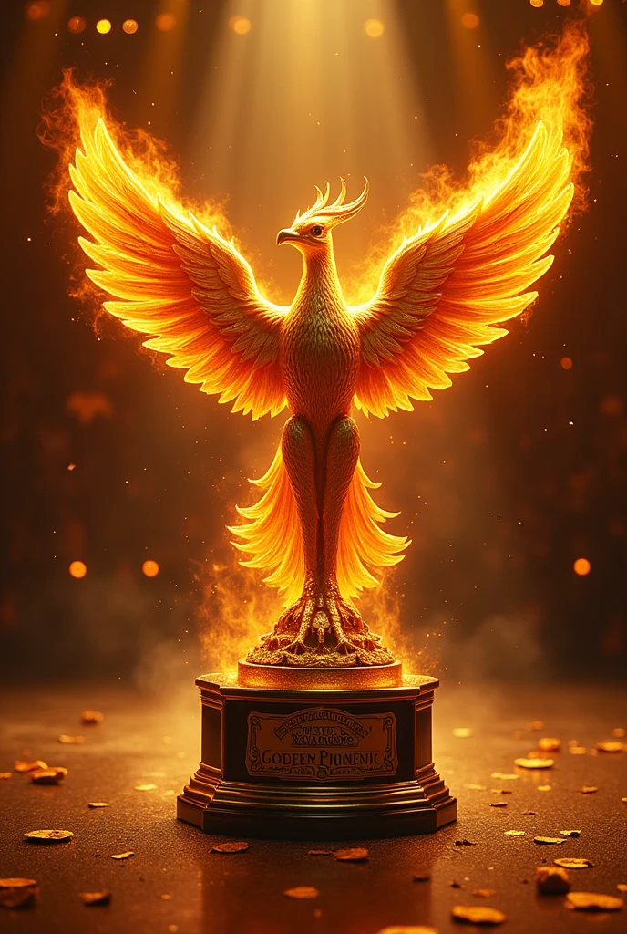 design a golden phoenix junior championship for WWE