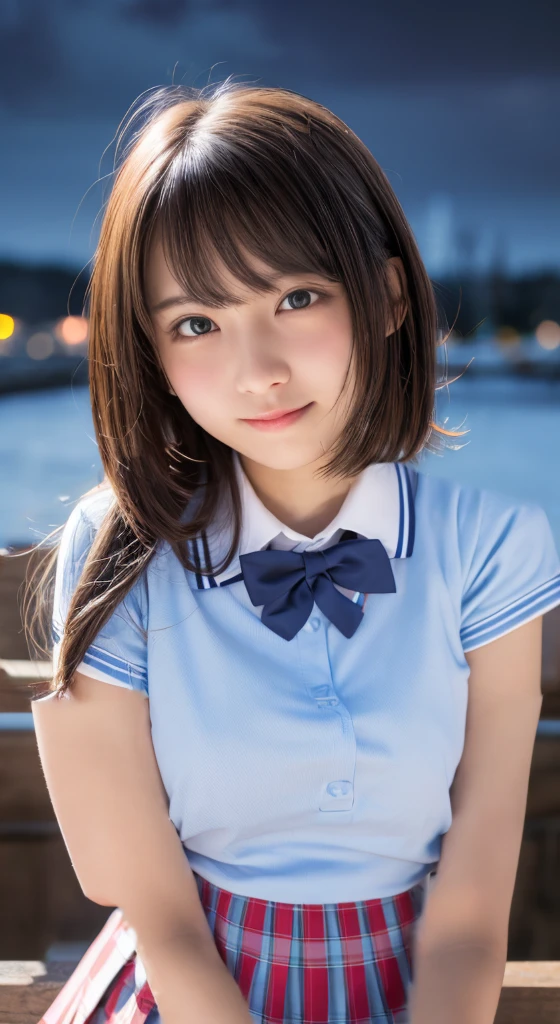 ((cute high school uniform))