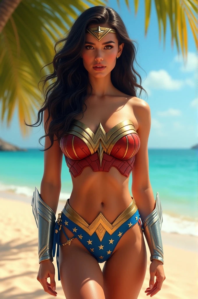 Wonder woman with bikini