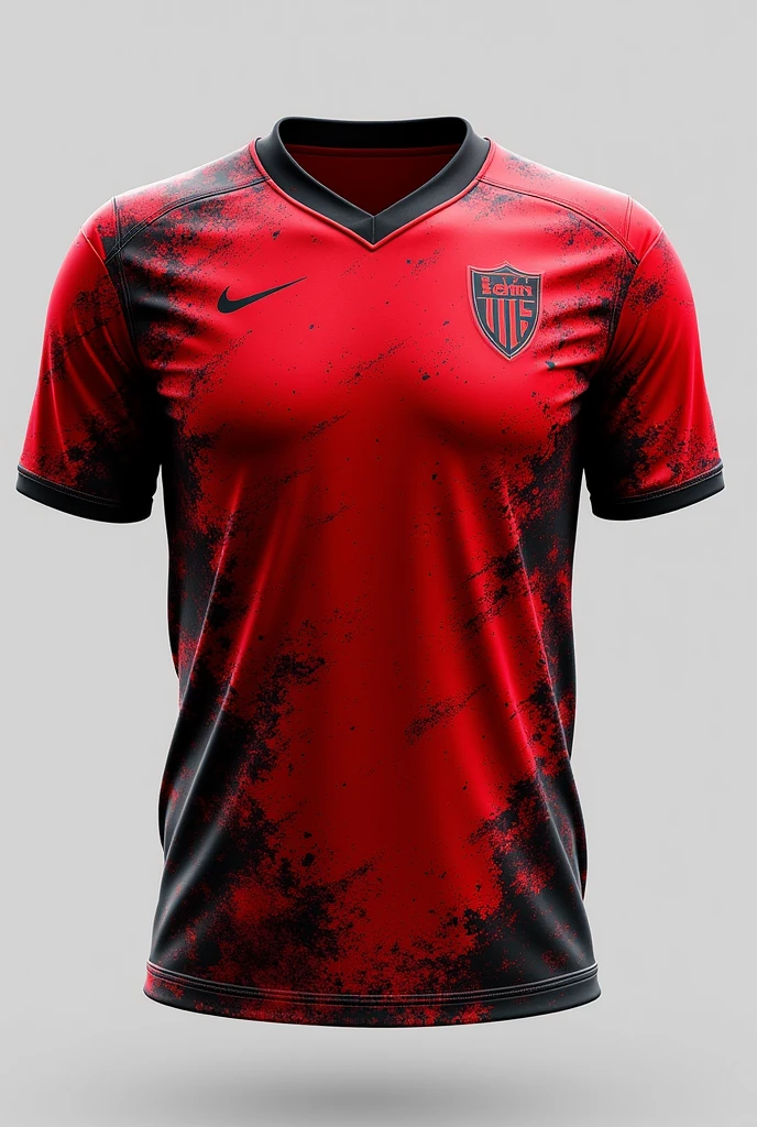 jersey template mockup stone grunge abstract design for football soccer, racing, gaming, run, red color