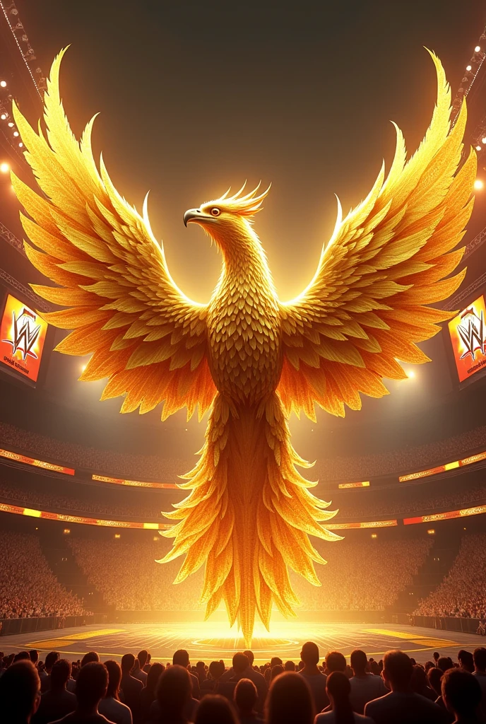 design a junior championship with a wwe golden phoenix