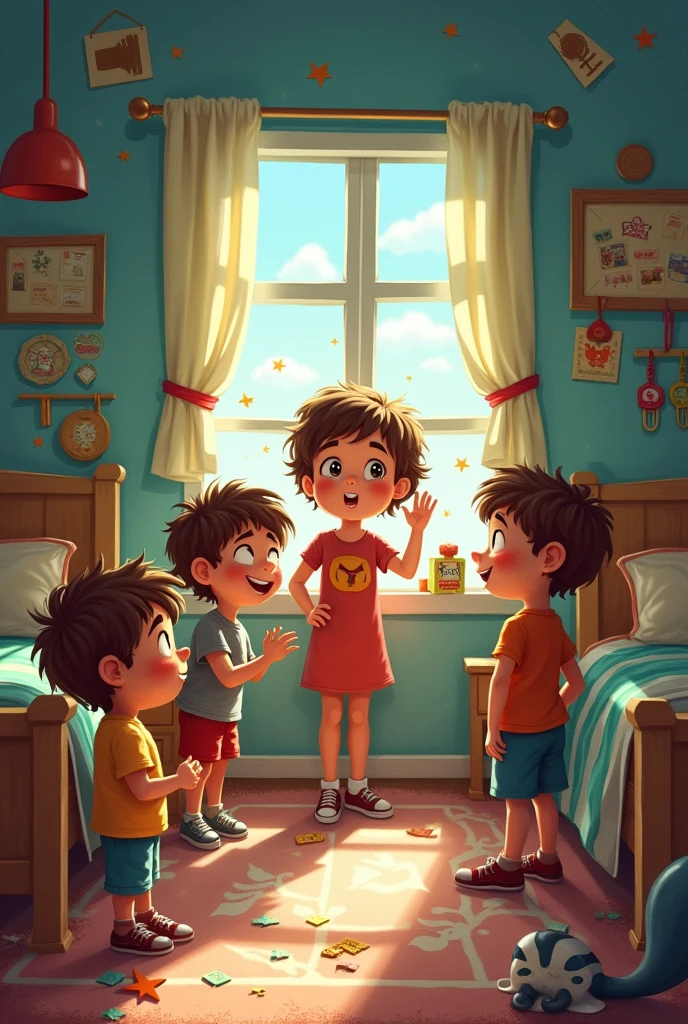 Adventure Boys and girls in room how to escape