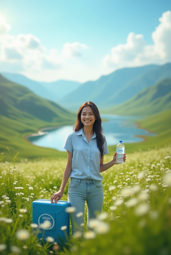 Create a full HD landscape image Pure, refreshing water delivered at your doorstep – convenience in every drop with Swachneer