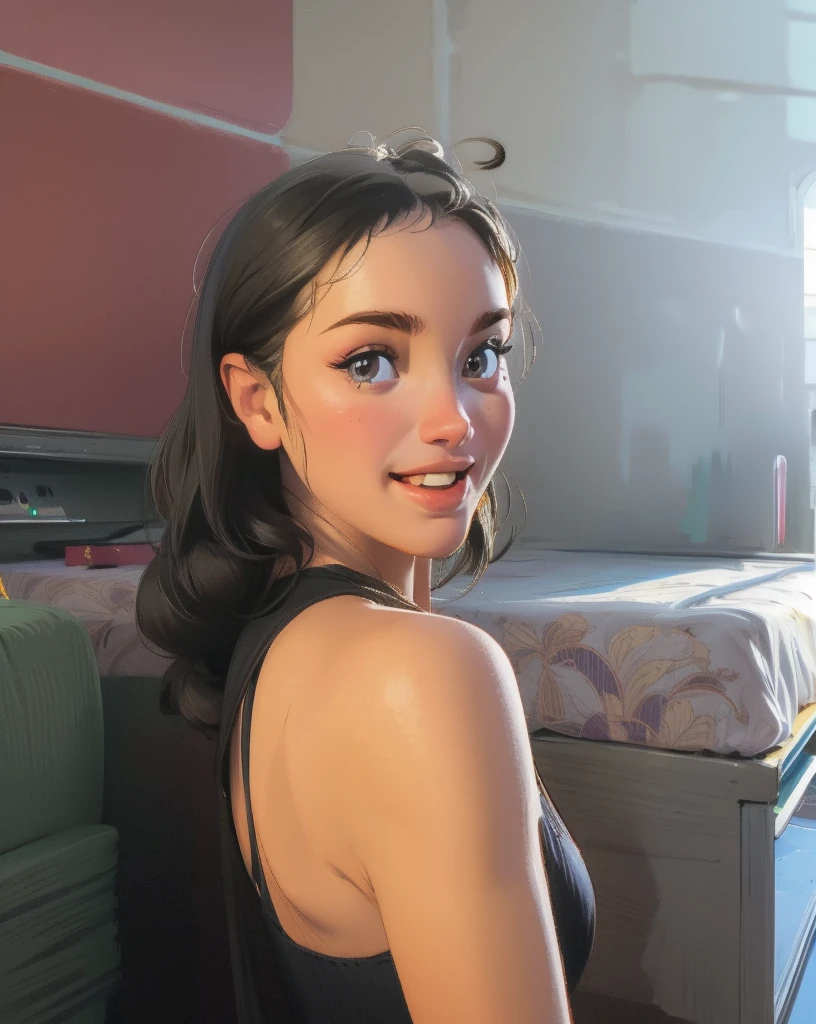 ((Best Quality, 8K, Masterpiece: 1.3)), Pretty, young woman, smooth skin