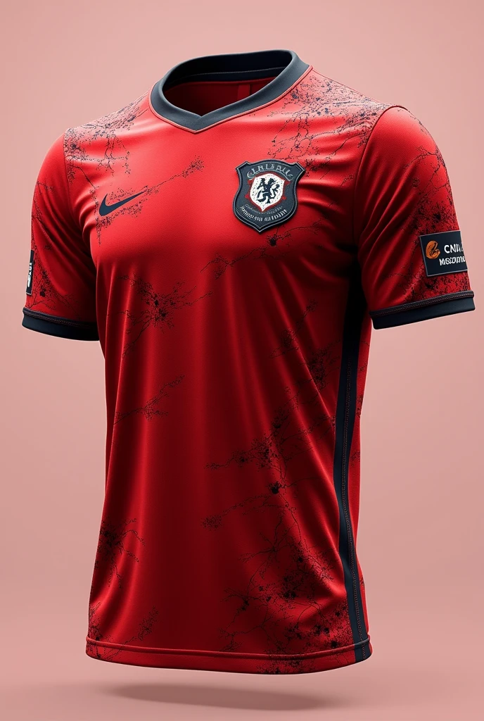 jersey template mockup stone grunge abstract design for football soccer, racing, gaming, run, red color