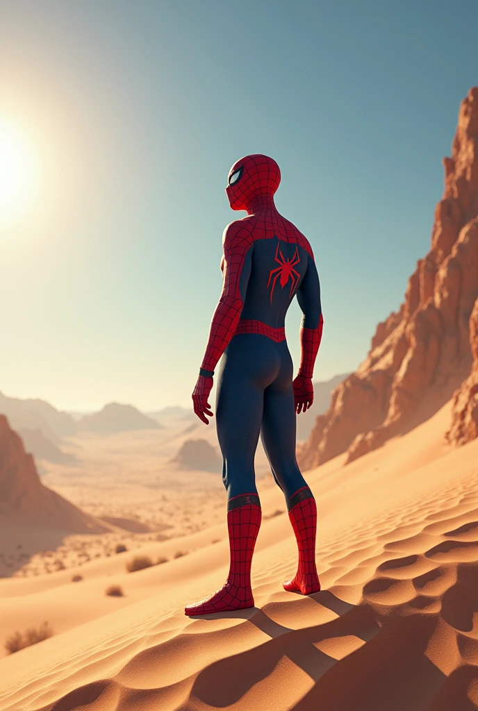 Spiderman in desert 