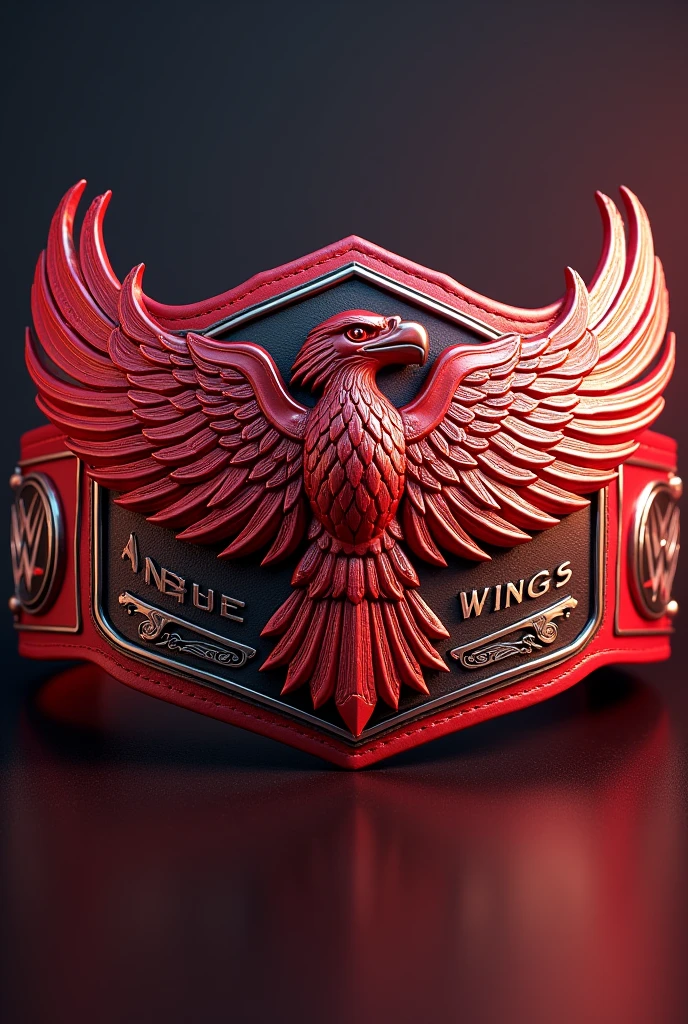 design a wwe red eagle wings junior championship
