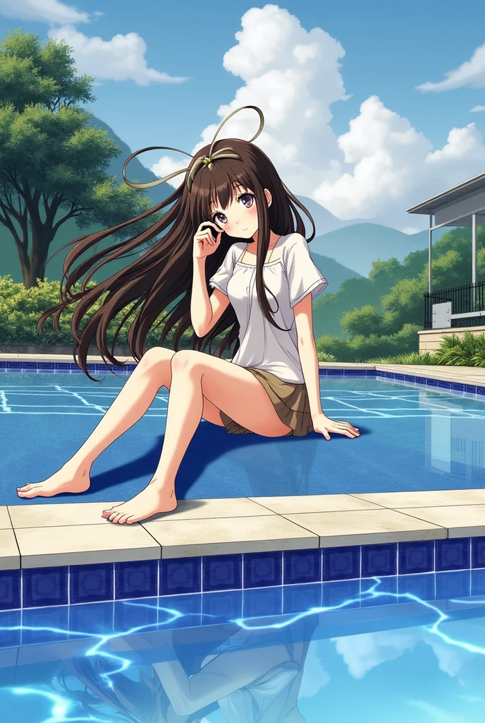 1 girl dark brown hair beautiful