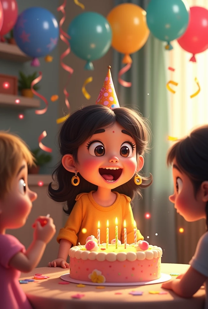 A girl who has her birthday her name is Jenu