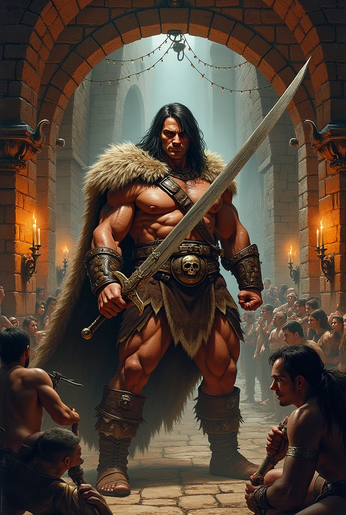 A banner for a tavern in the universe of Conan the Barbarian