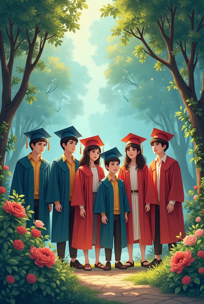 Create ABC Graduates Boys and Girls 2024 Enchanted Garden Theme