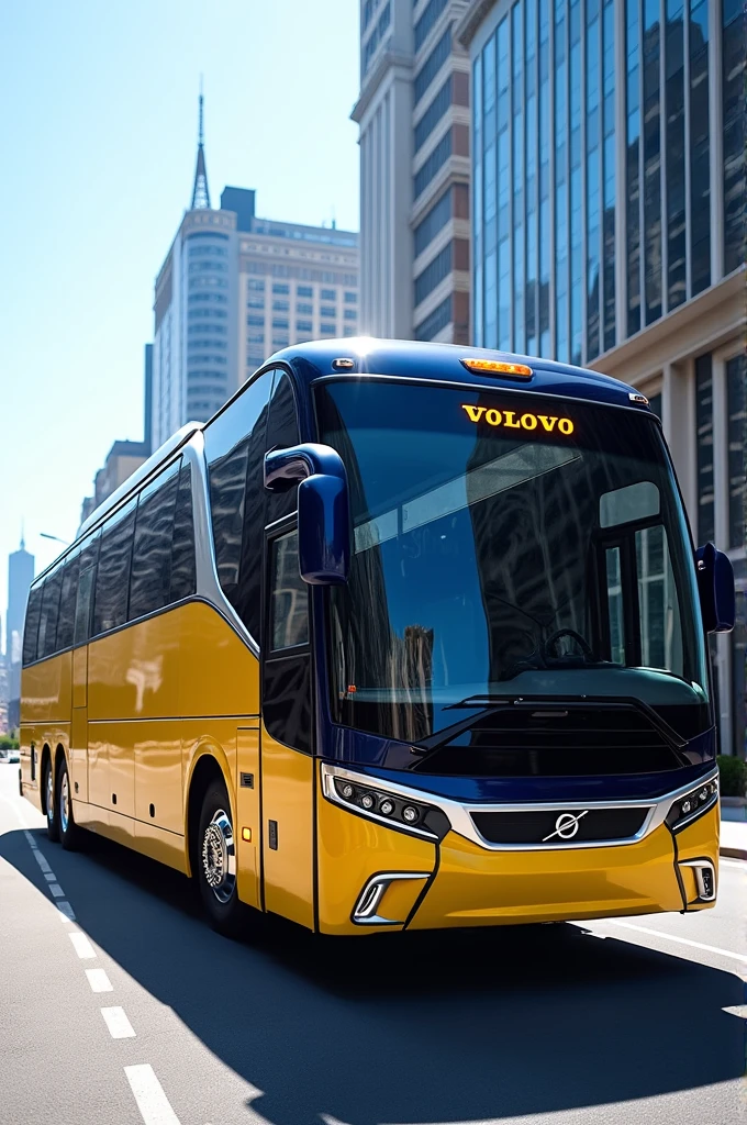 What a Volvo 9800 bus would look like with the Autobuses Unidos AU color scheme from Mobility ADO 