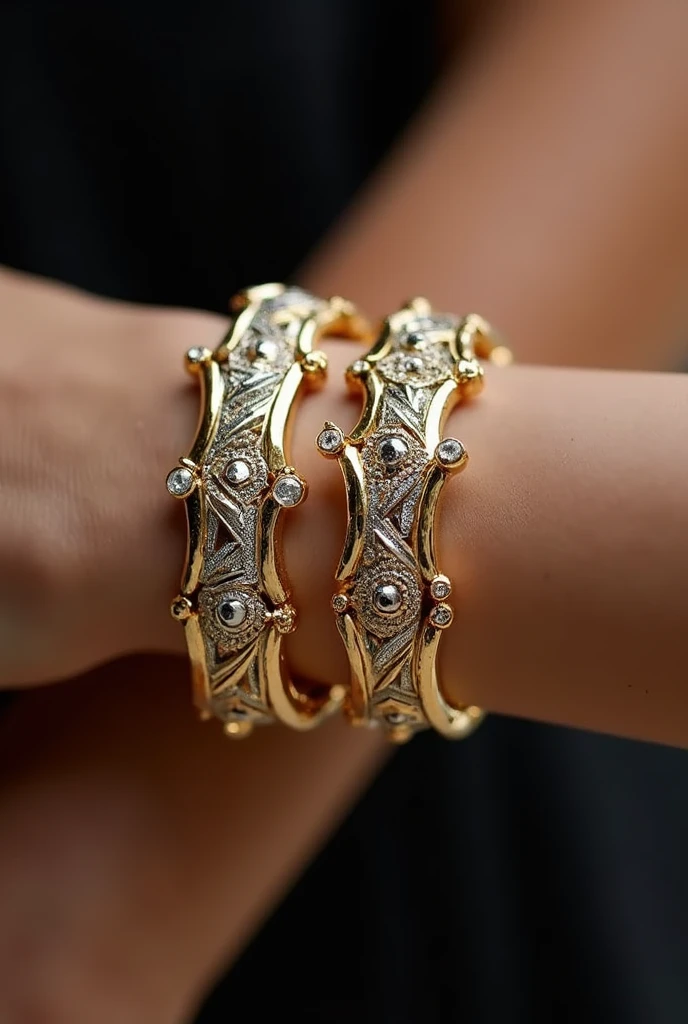 Create silver and gold bracelets