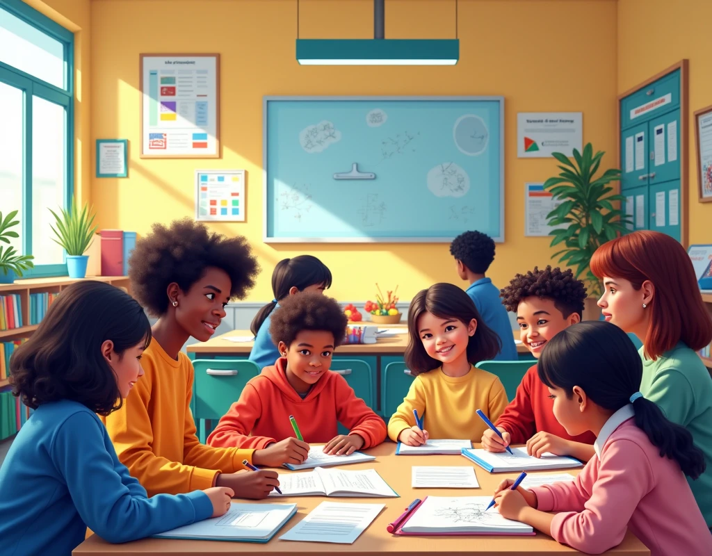 Create an image related to this topic :Education is made with diversity