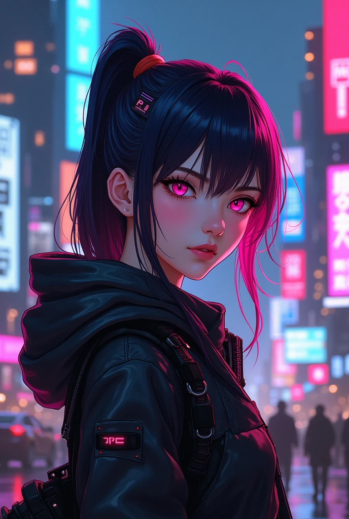 cyberpunk anime girl
