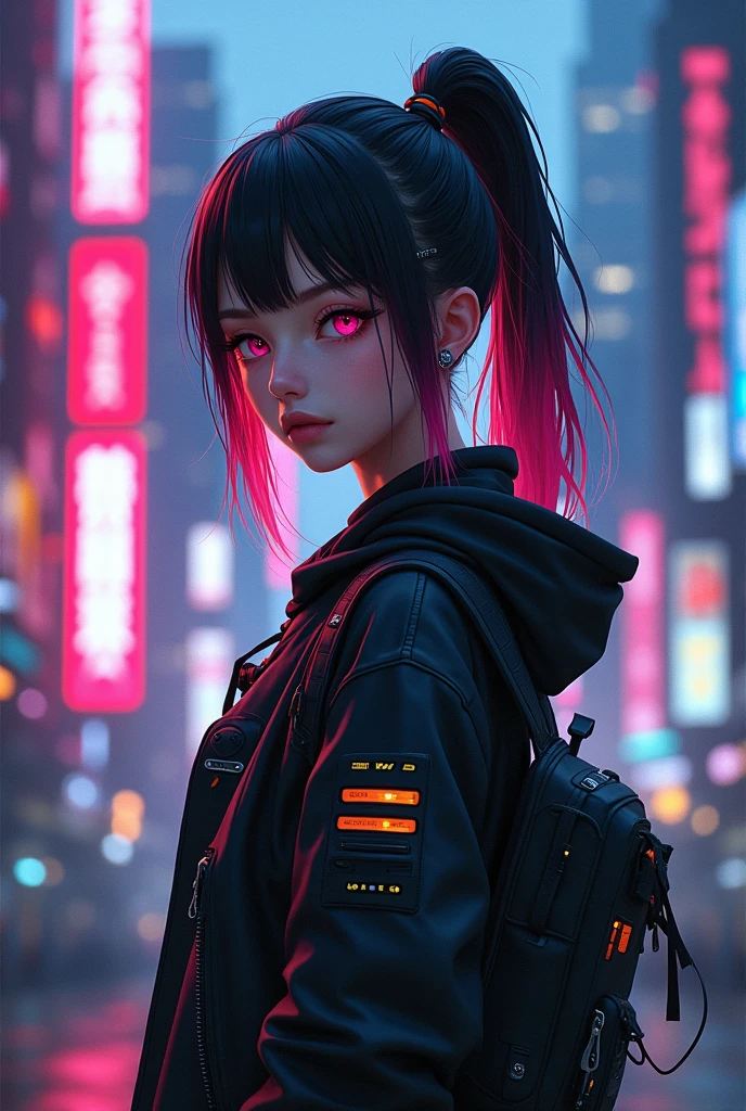 cyberpunk anime girl
