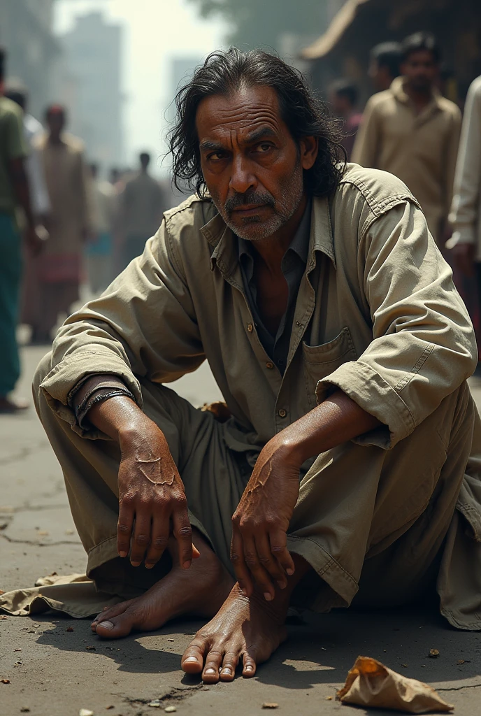 A Pakistani very poor man 