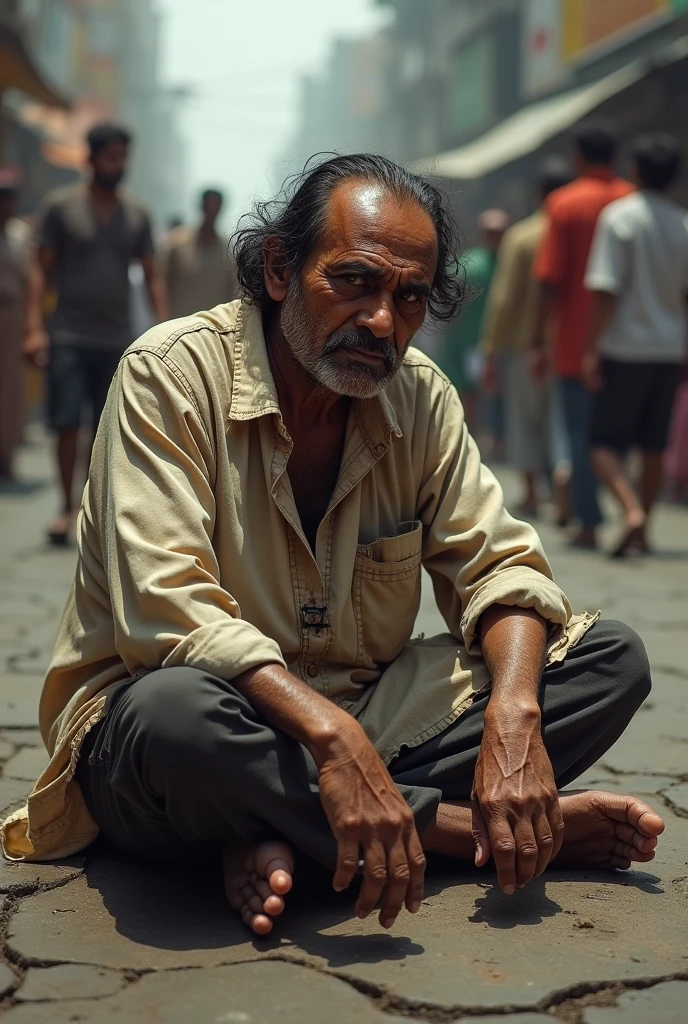 Mukesh Ambani as a beggar