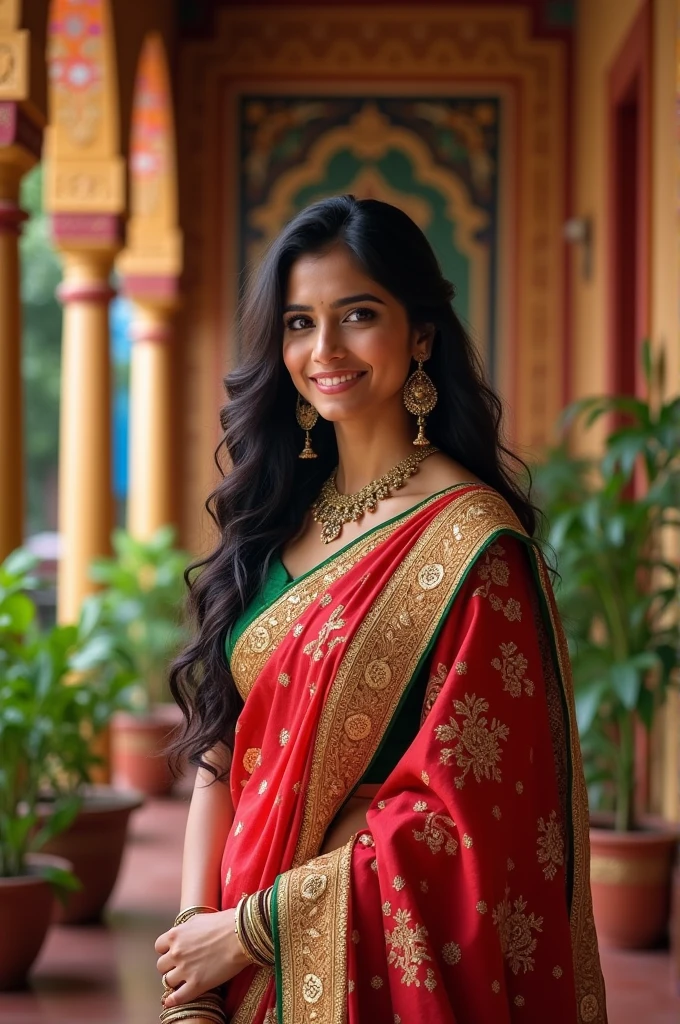 Indian married girl wearing saree