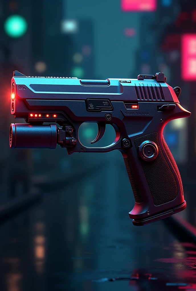 A cyberpunk gun