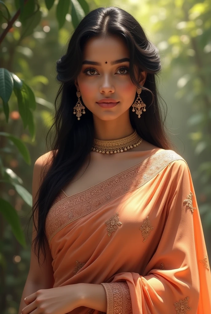 Indian beautiful married girl with big boobs wearing saree