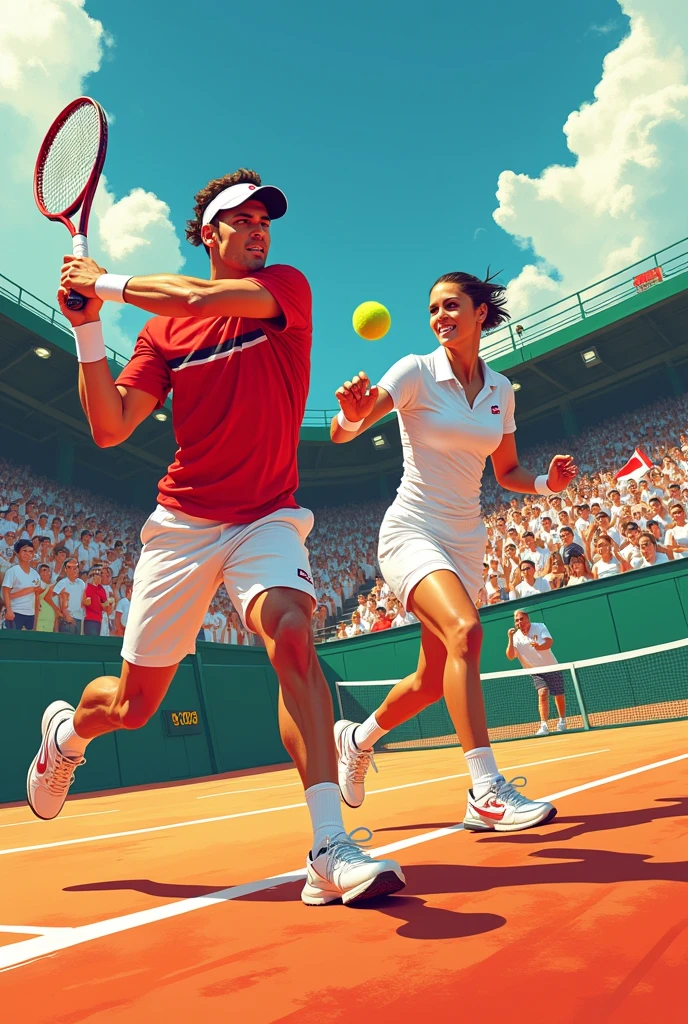 game day tennis graphic